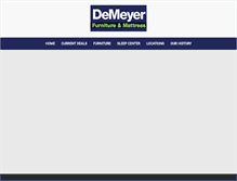 Tablet Screenshot of demeyerfurniture.com